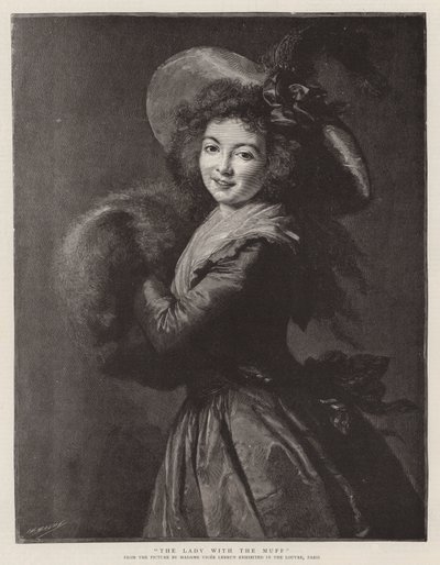 Die Dame mit dem Muff von French School