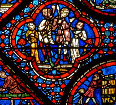 Das Noah-Fenster: Ein Paar der Nephilim von French School