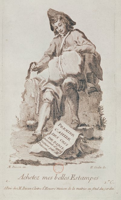 Der Druckverkäufer, aus Petits Métiers de Paris von French School