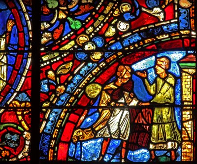 Das Fenster des verlorenen Sohnes: Diener bringt Kleidung von French School