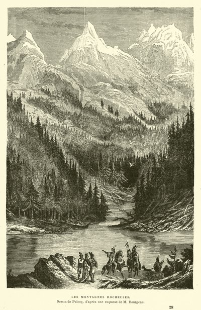 Die Rocky Mountains von French School