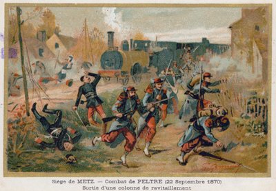 Die Belagerung von Metz, Peltre von French School