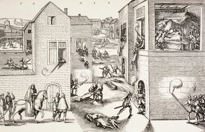 Das Massaker am Bartholomäustag, August 1572, aus 