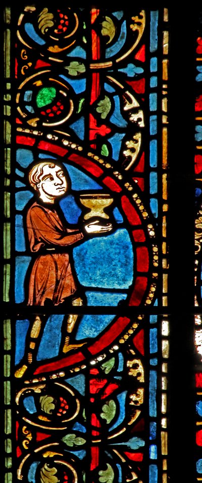 Das St. Lubin Fenster: Die Stifter - Winzer von French School