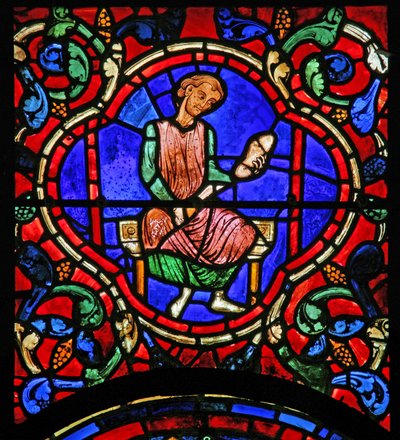 Das St. Martin Fenster: Stifter - Schuhmacher von French School