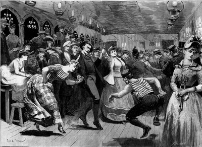 Der Donnerstagabendball in „La Grenouillère“ bei Paris von French School