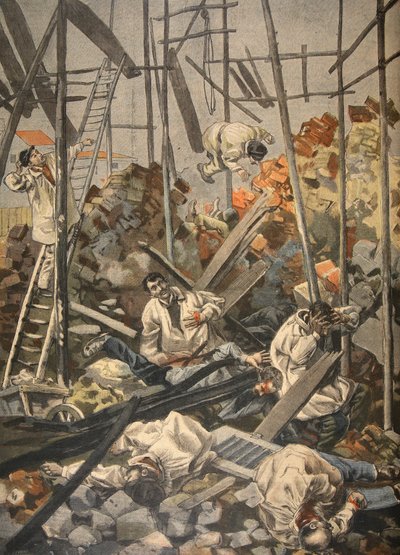 Der Unfall in Chesnay, Illustration aus Le Petit Journal: Supplement illustre, 1898 von French School