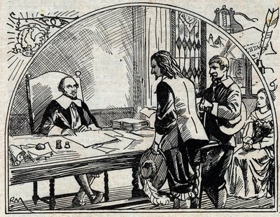 Das Adressbüro von Théophraste Renaudot, französischer Arzt und Journalist, Gründer der Gazette de France von French School