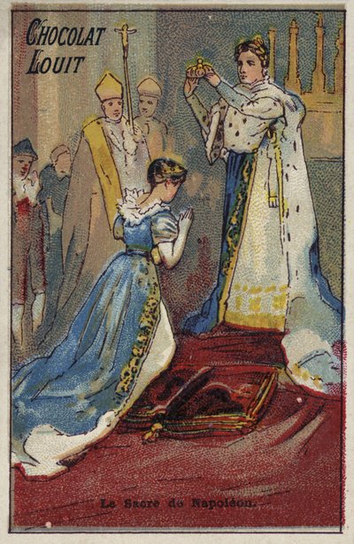 Die Krönung Napoleons, 1804 von French School