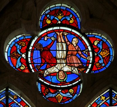 Die Kreuzigung des heiligen Petrus von French School