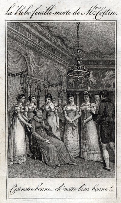 Das tote Blätterkleid von Madame Cottin (Sophie Cottin Rostand) (1770-1807), französische Schriftstellerin. von French School