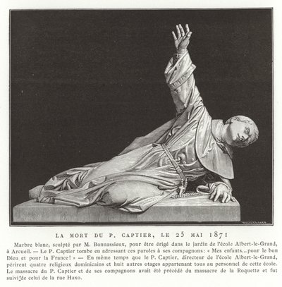 Der Tod von Père Captier, 25. Mai 1871 von French School