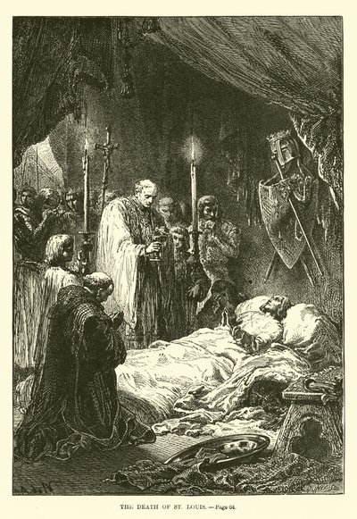 Der Tod von St. Louis von French School