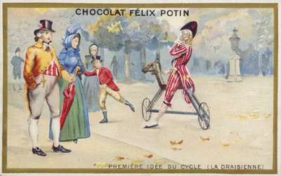 Die erste Idee des Fahrrads, La Draisienne von French School