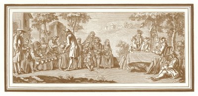 Das Mahl der Erntearbeiter von French School