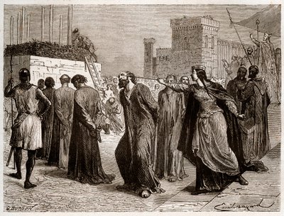 Die Häresie in Orléans im Jahr 1022 - Der Fall der Häretiker von Orléans: Kanoniker wurden wegen Häresie in Orléans im Jahr 1022 zum Scheiterhaufen verurteilt. (erster Scheiterhaufen in der Geschichte des Kampfes gegen Häresie im Westen unter der Herrschaf von French School