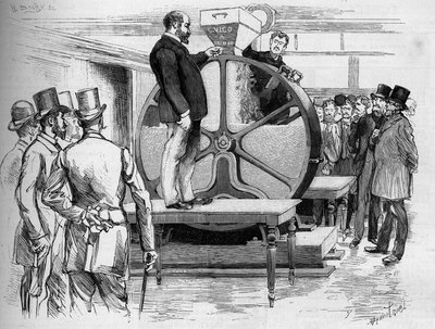 Die Einführung der Panama-Anleihen in Anwesenheit der Direktoren im Jahr 1888 von French School