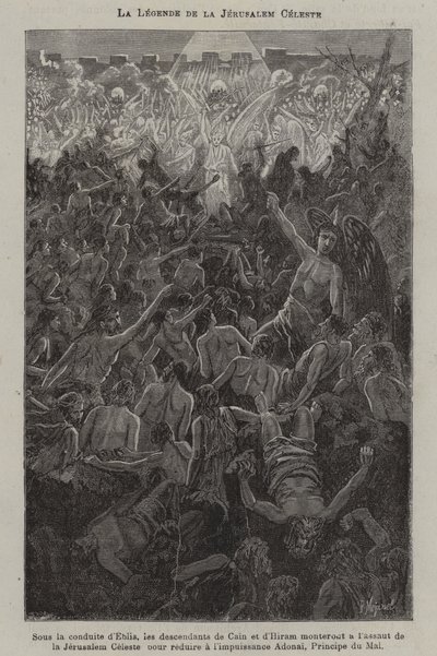 Die Legende vom Himmlischen Jerusalem (Stich) von French School