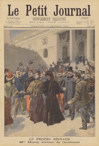 Der Verleumdungsprozess von Jules Reinach von French School