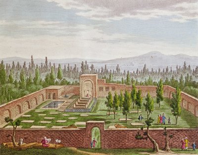 Das Grab des großen persischen Dichters Hafiz Shirazi (ca. 1325-ca. 1388) in Shiraz von French School