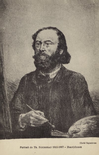 Théodore Rousseau, französischer Maler von French School