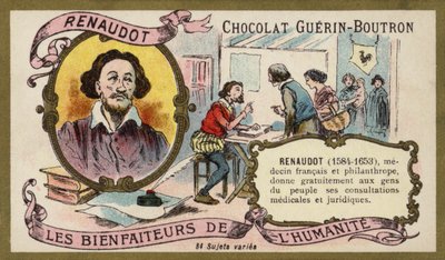 Theophraste Renaudot, französischer Arzt und Philanthrop von French School