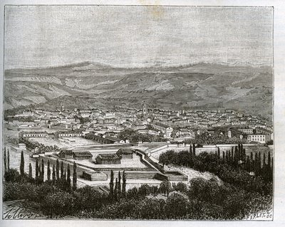 Tlemcen in Algerien im 19. Jahrhundert - Gravur in „La France illustree: geographie, histoire, administration statistique“ von V.A. Malt-Brown. 1884 von French School