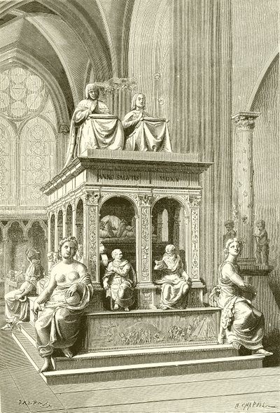 Grab von Ludwig XII und Anne de Bretagne in Saint Denis von French School