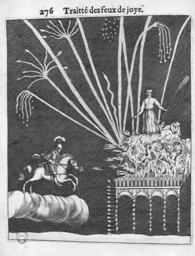 Abhandlung über Lagerfeuer, Illustration aus Pratique de la Guerre von Francois Malthus, Paris, 1656 von French School