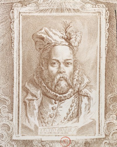 Tycho Brahe (1546-1601), Illustration aus Histoire des Mathématiciens von Alexandre Saverien (1720-1805), veröffentlicht in Paris 1766 von French School