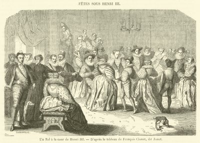Ein Ball am Hof von Heinrich III. von French School
