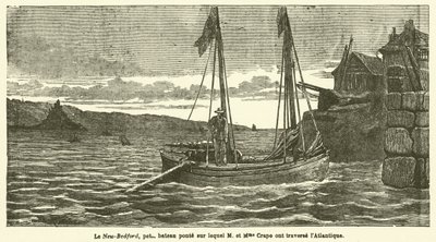 Eine Schiffsreise über den Atlantik (Stich) von French School