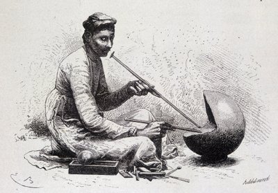 Ein Schmuckstück aus Ulwur (Indien) in „Le Tour du Monde“ von French School