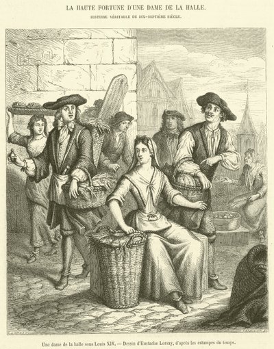 Eine Dame der Halle unter Ludwig XIV. von French School