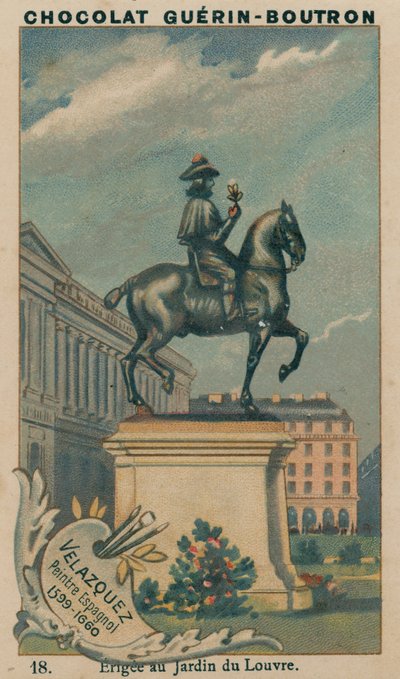 Velázquez, spanischer Maler, 1599-1660, errichtet im Jardin du Louvre von French School