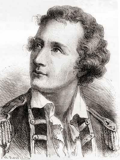 Vicenzo Lunardi, aus Les Merveilles de la Science, veröffentlicht um 1870 (Stich) von French School