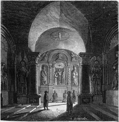 Ansicht der Kapelle des Heiligen Antonius in der Salzmiene von Bochnia, Polen von French School