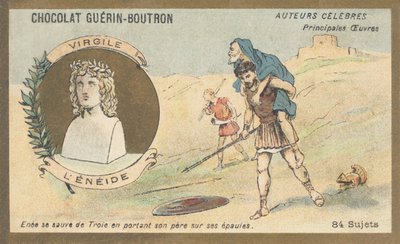 Vergil (70 v. Chr. - 19 v. Chr.), lateinischer Dichter, Autor der „Aeneis“, Epos geschrieben zwischen 29 und 19 v. Chr. von French School
