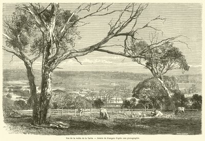 Blick auf das Yarra-Tal (Gravur) von French School