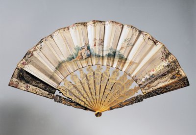 Hochzeitsfächer mit Putten und Bathseba, Louis XVI Stil von French School