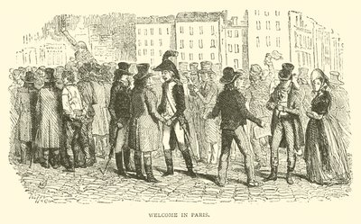 Willkommen in Paris (Gravur) von French School