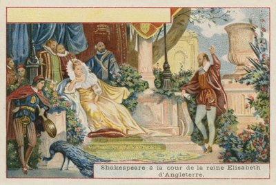 William Shakespeare am Hof von Königin Elisabeth I. von England von French School