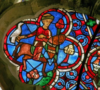 Fenster Ew mit den Monatsarbeiten: Mai von French School