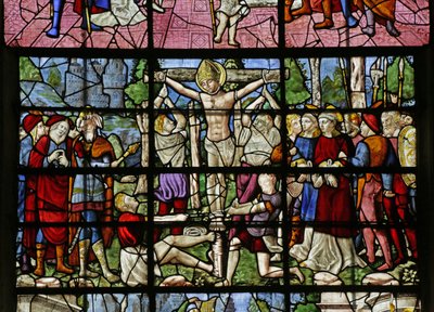 Fenster mit der Folterung des Heiligen Dionysius von French School