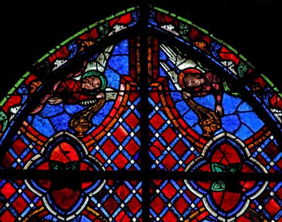 Fenster w01, Engel darstellend von French School