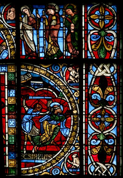 Fenster Nr. 0, Darstellung des Todes von St. Paulus von French School