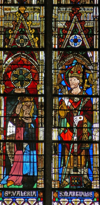 Fenster w101, St. Valerie und Erzbischof Martianus von French School