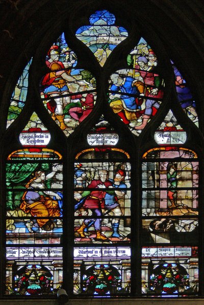 Fenster w107, Szenen aus dem Leben von Joseph von French School