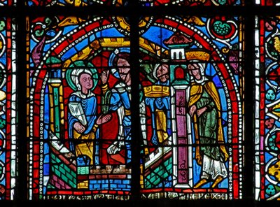 Fenster w125, Christus besucht St. Katharina im Gefängnis von French School
