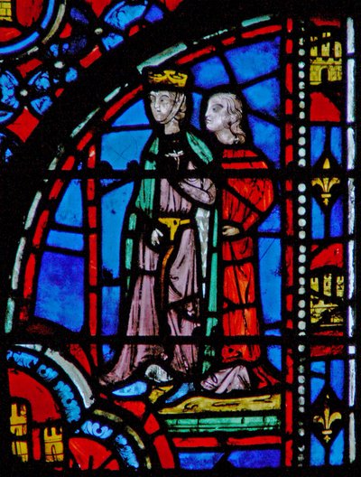 Fenster w13 Ahasverus befragt Esther Esth V 2-3 von French School